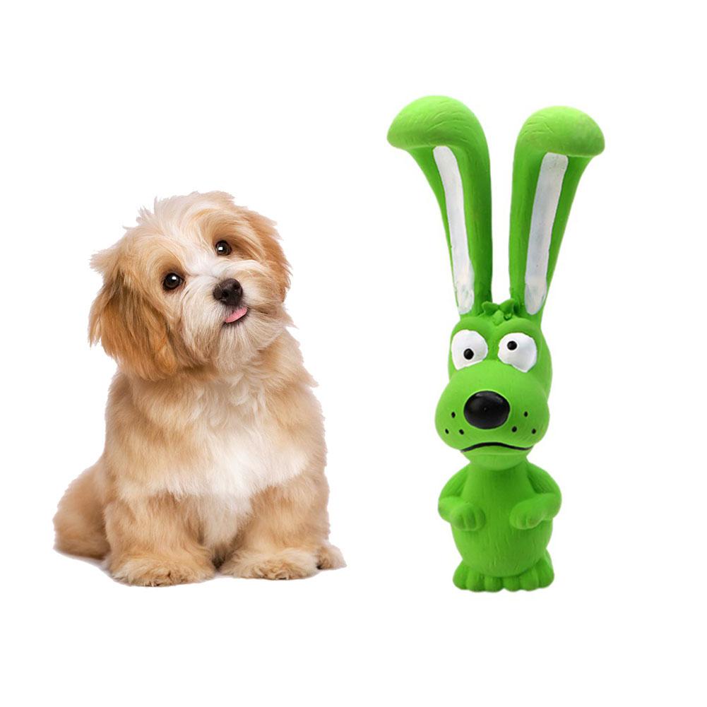 Rabbit Squeaky Latex Chew Toy for Dogs