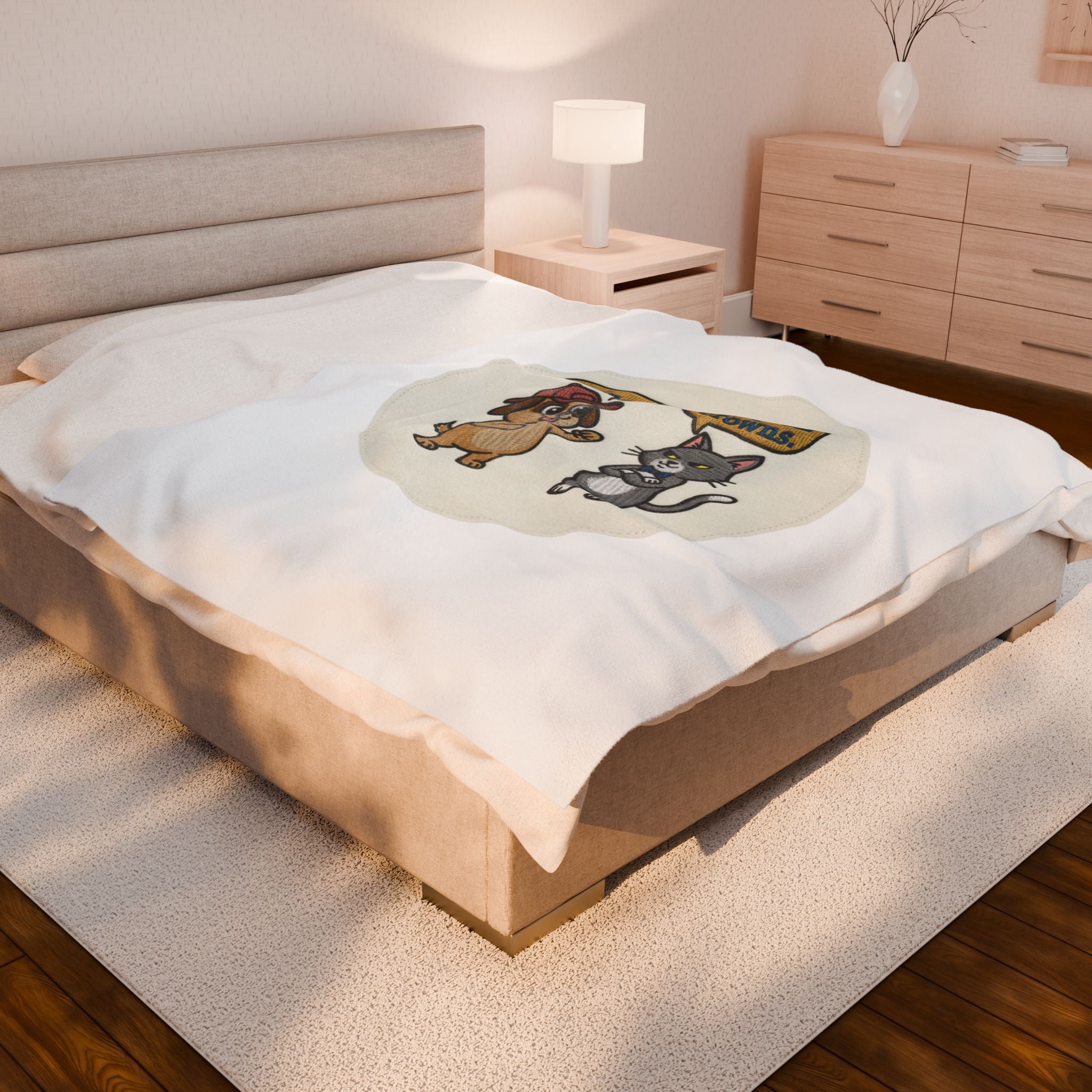 Cooked Beyond Repair cartoon cats, Velveteen Plush Blanket | exhaustion meme, burnout snack